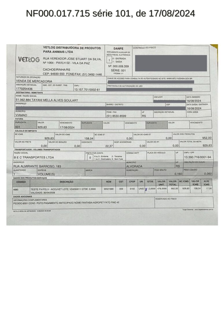 Nota Fiscal